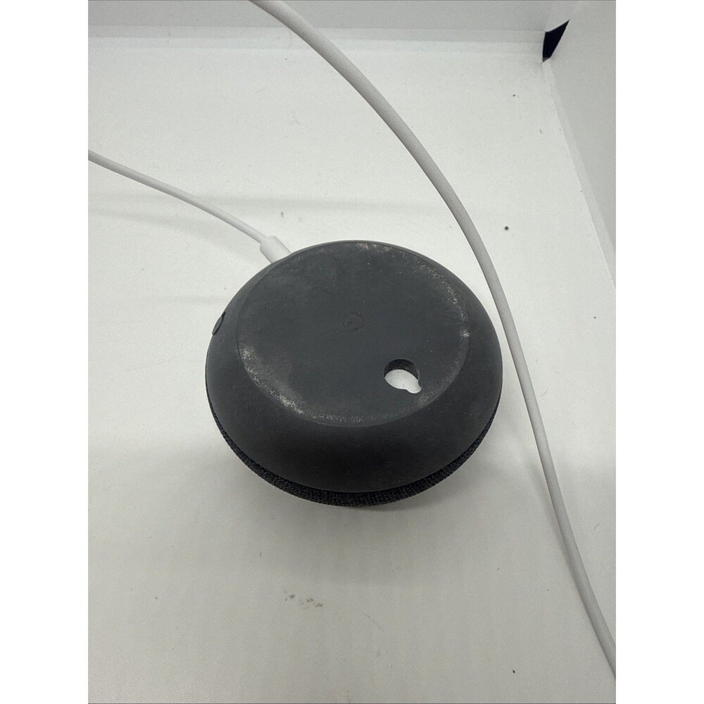 Google Nest Mini H2C 2nd Gen Smart Speaker w/ Cable Cord Charcoal - Picture 3 of 3